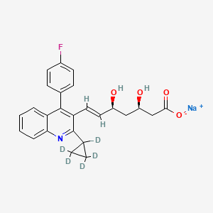 molecular formula C25H23FNNaO4 B15143890 Pitavastatin-d5 Sodium Salt 