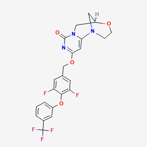 molecular formula C23H18F5N3O4 B15143915 Lp-PLA2-IN-4 