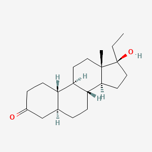 molecular formula C20H32O2 B1514392 (5S,8R,9R,10S,13S,14S,17S)-17-Ethyl-17-hydroxy-13-methyl-1,2,4,5,6,7,8,9,10,11,12,14,15,16-tetradecahydrocyclopenta[a]phenanthren-3-one CAS No. 2099-68-5