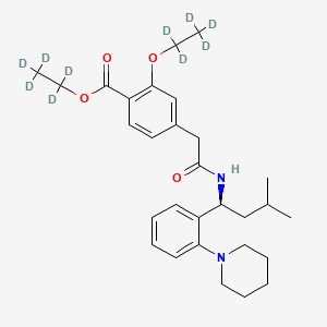 molecular formula C29H40N2O4 B15143931 (S)-Repaglinide ethyl ester-d10 