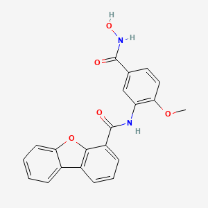 N-[5-(hydroxycarbamoyl)-2-methoxyphenyl]dibenzofuran-4-carboxamide