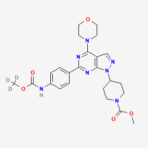 Methyl 4-[4-morpholin-4-yl-6-[4-(trideuteriomethoxycarbonylamino)phenyl]pyrazolo[3,4-d]pyrimidin-1-yl]piperidine-1-carboxylate