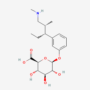 molecular formula C19H29NO7 B1514399 N-Demethyltapentadol-o-glucuronide CAS No. 1300037-84-6