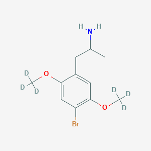 molecular formula C11H16BrNO2 B1514401 1-[4-Bromo-2,5-bis(trideuteriomethoxy)phenyl]propan-2-amine CAS No. 1021684-64-9