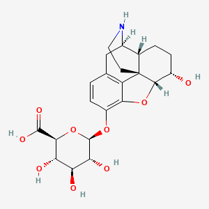 (5alpha,6alpha)-6-Hydroxy-4,5-epoxymorphinan-3-yl beta-D-glucopyranosiduronic acid