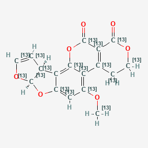 molecular formula C17H12O7 B1514404 黄曲霉毒素 G1-13C17 CAS No. 1217444-07-9