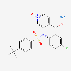 molecular formula C22H20ClN2NaO4S B15144044 Vercirnon (sodium) 