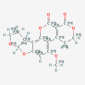 molecular formula C17H14O7 B1514405 黄曲霉毒素G2-13C17 CAS No. 1217462-49-1