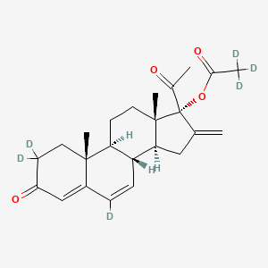 molecular formula C24H30O4 B15144095 Melengestrol acetate-d6 