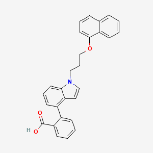 molecular formula C28H23NO3 B15144107 Bcl-2/Mcl-1-IN-1 