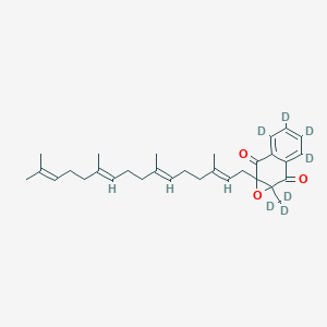 molecular formula C31H40O3 B15144117 Menaquinone 4-d7 2,3-Epoxide 