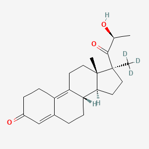 molecular formula C22H30O3 B15144118 Trimegestone-d3 