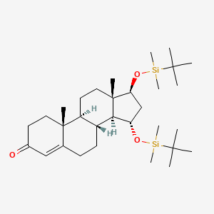 (17beta)-15,17-Bis{[tert-butyl(dimethyl)silyl]oxy}androst-4-en-3-one
