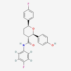 molecular formula C24H21F2NO3 B15144131 Ezetimibe Tetrahydropyran-d4 Impurity 