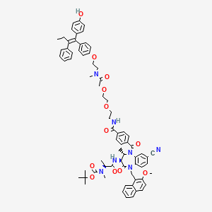 molecular formula C71H77N7O12 B15144141 PROTAC ER Degrader-3 