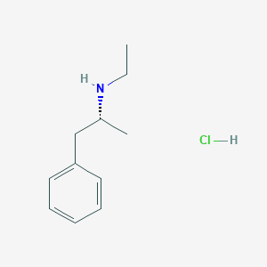 Benzeneethanamine, N-ethyl-alpha-methyl-, hydrochloride, (R)-