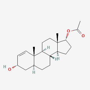 molecular formula C21H32O3 B1514417 (3alpha,5alpha,17alpha)-3-Hydroxyandrost-1-en-17-yl acetate CAS No. 14291-94-2