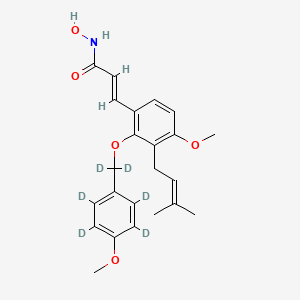 N-Hydroxy (E)-2-(4-methoxybenzoxy-D6)-4-methoxy-3-prenylcinnamamide