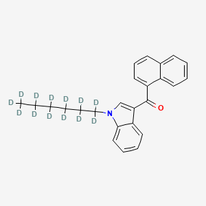 molecular formula C25H25NO B1514423 Naphthalen-1-yl-[1-(1,1,2,2,3,3,4,4,5,5,6,6,6-tridecadeuteriohexyl)indol-3-yl]methanone CAS No. 1346598-25-1