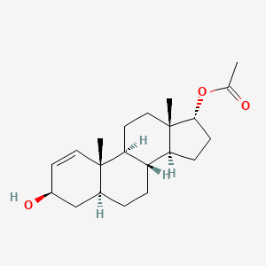 molecular formula C21H32O3 B1514425 (3beta,5alpha,17alpha)-3-Hydroxyandrost-1-en-17-yl acetate CAS No. 51505-46-5