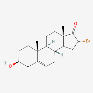 (3beta,14xi,16alpha)-16-Bromo-3-hydroxyandrost-5-en-17-one