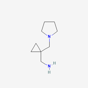 (1-(Pyrrolidin-1-ylmethyl)cyclopropyl)methanamine