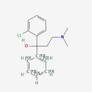 molecular formula C17H20ClNO B15144287 Chlophedianol-13C6 