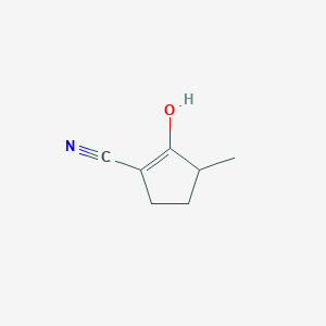 molecular formula C7H9NO B1514429 2-Hydroxy-3-methylcyclopent-1-ene-1-carbonitrile CAS No. 596814-47-0