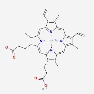 molecular formula C34H31CrN4O4 B15144296 Cr(III) protoporphyrin IX 