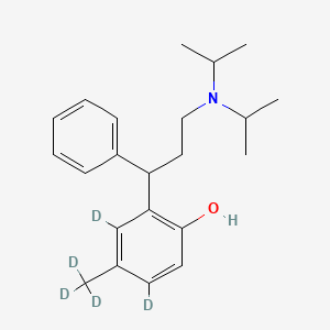 molecular formula C22H31NO B15144297 (Rac)-Tolterodine-d5 