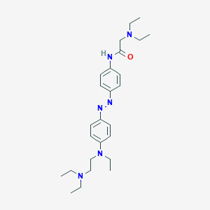 2-(diethylamino)-N-[4-[[4-[2-(diethylamino)ethyl-ethylamino]phenyl]diazenyl]phenyl]acetamide