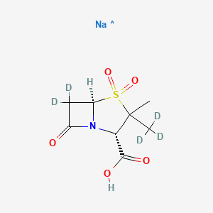 molecular formula C8H11NNaO5S B15144320 Sulbactam-d5 (sodium) 