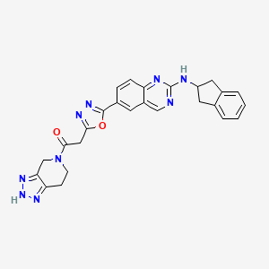 molecular formula C26H23N9O2 B15144351 ATX inhibitor 9 