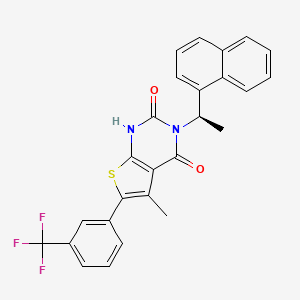 molecular formula C26H19F3N2O2S B15144392 Mif2-IN-1 