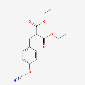 molecular formula C15H17NO5 B1514440 Diethyl [(4-cyanatophenyl)methyl]propanedioate CAS No. 88975-83-1