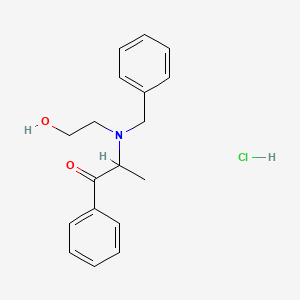 molecular formula C18H22ClNO2 B1514441 2-[Benzyl(2-hydroxyethyl)amino]propiophenone Hydrochloride CAS No. 94997-04-3