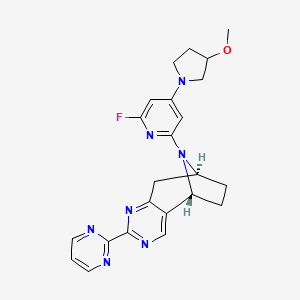 molecular formula C23H24FN7O B15144442 Hbv-IN-10 