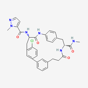 molecular formula C33H33ClN6O4 B15144457 IL-17A antagonist 3 