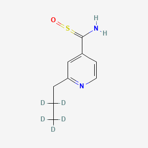 molecular formula C9H12N2OS B15144468 Protionamide-d5 Sulfoxide 