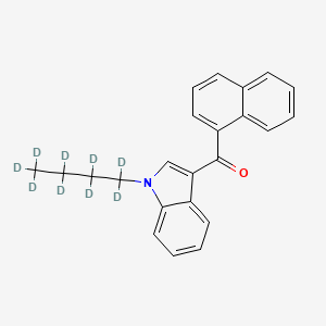 molecular formula C23H21NO B1514447 Naphthalen-1-yl-[1-(1,1,2,2,3,3,4,4,4-nonadeuteriobutyl)indol-3-yl]methanone CAS No. 1346601-94-2