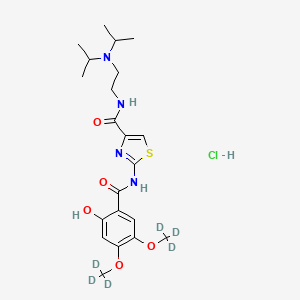 molecular formula C21H31ClN4O5S B15144482 Acotiamide-d6 (hydrochloride) 