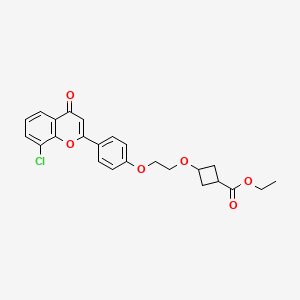 molecular formula C24H23ClO6 B15144483 Hbv-IN-15 