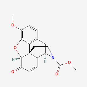 molecular formula C19H19NO5 B1514450 N-Descyclopropylmethyl-N-methoxycarbonyl-6,8-dehydro-3-O-methyl Naltrexone CAS No. 135042-90-9