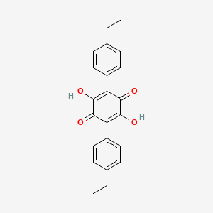 2,5-Bis(4-ethylphenyl)-3,6-dihydroxybenzo-1,4-quinone