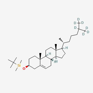 molecular formula C33H60OSi B15144521 3-O-tert-Butyldimethylsilyl Cholesterol-d7 