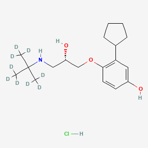 molecular formula C18H30ClNO3 B15144524 (S)-4-Hydroxy penbutolol-d9 (hydrochloride) 