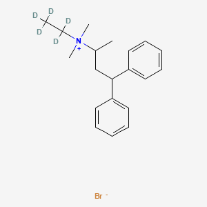 molecular formula C20H28BrN B15144529 Emepronium-d5 Bromide 