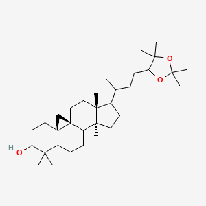 1H,19H-Cyclopropa[9,10]cyclopenta[a]phenanthrene, 9,19-cyclolanostane-3,24,25-triol deriv.