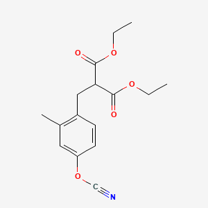 Diethyl [(4-cyanato-2-methylphenyl)methyl]propanedioate