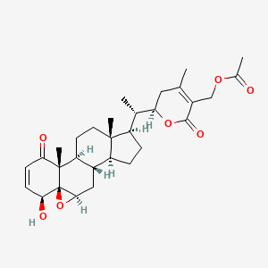 molecular formula C30H40O7 B15144555 27-O-acetyl-withaferin A 